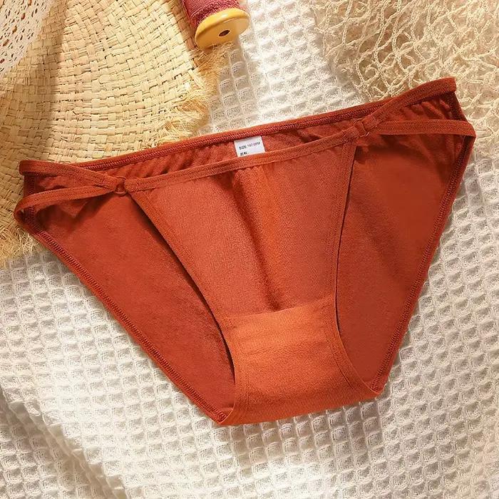 Culotte Japonaise en Coton pour Femme, Sous-Vêtement Sexy, Solide, Taille Basse, Sans Couture, Confortable, Nouvelle Collection