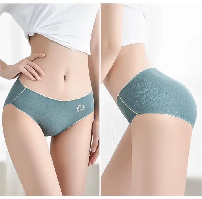 Culottes pilotes antibactériennes pour femmes, sous-vêtements sexy en coton, culottes pour dames, lingerie pour filles, grande taille, tanga lencBR, nouveau