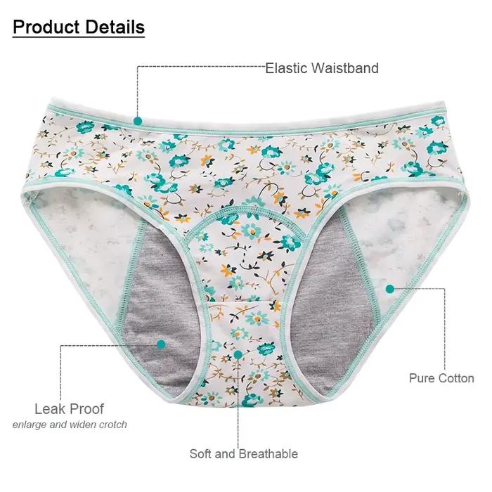 Menstruační kalhotky, fyziologické spodní prádlo proti protečení pro dívky