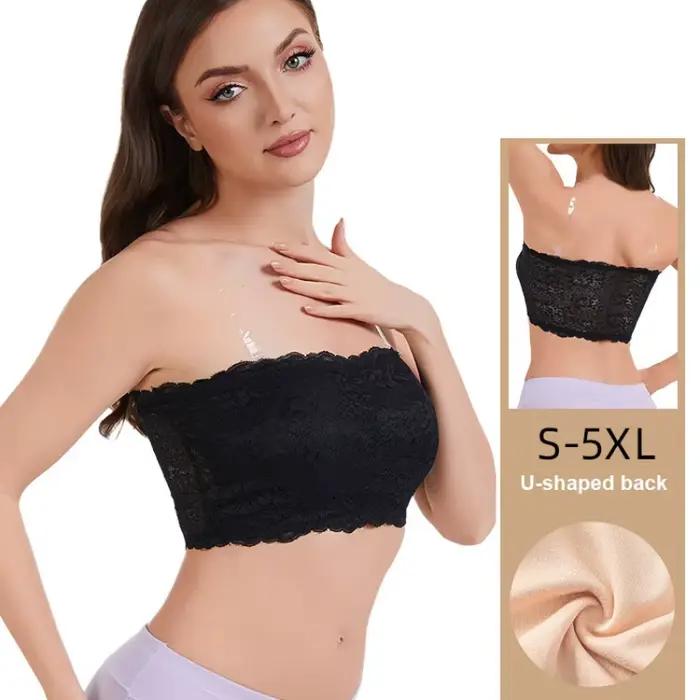 Soutien-gorge en dentelle grande taille pour femme, soutien-gorge sexy sans bretelles, confortable et respirant, soutien-gorge de sport d'été