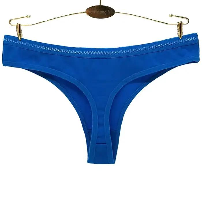 Strings et culottes en coton pour femmes, sous-vêtements sexy, lingerie féminine, lot de 5 pièces
