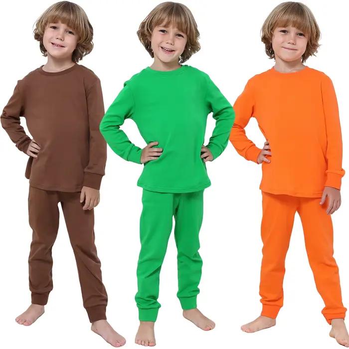 Pyjamas pour tout-petits Pyjamas pour garçons Thanksgiving Vêtements de nuit pour enfants filles Halloween Noël Hiver Cosplay Fantaisie Cadeau d'anniversaire Tenue