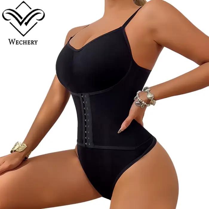 Combinaison amincissante Wechery pour femme avec crochets, réducteur de corps, ventre plat, gaine de taille, vêtements de mise en forme