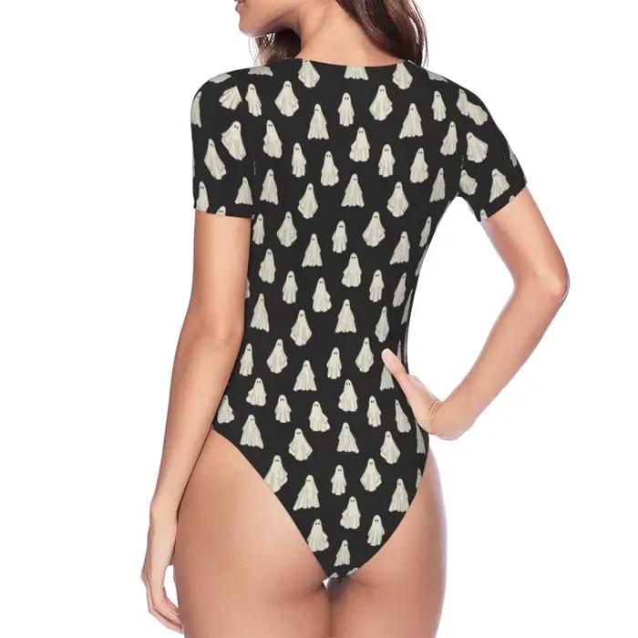 Bodys ajustés personnalisables pour femmes, à haute élasticité, à manches courtes, vêtements DIY, images et textes personnalisés comme cadeaux