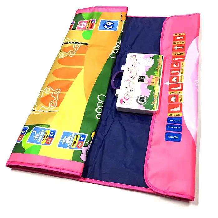 Tapis de prière islamique pour enfants, couverture de culte électronique, tapis d'enseignement de prière pour enfants musulmans, Salat Musallah