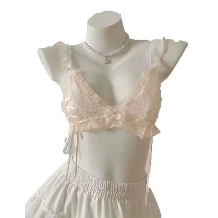 Soutien-gorge triangle en dentelle fine et sexy pour femme