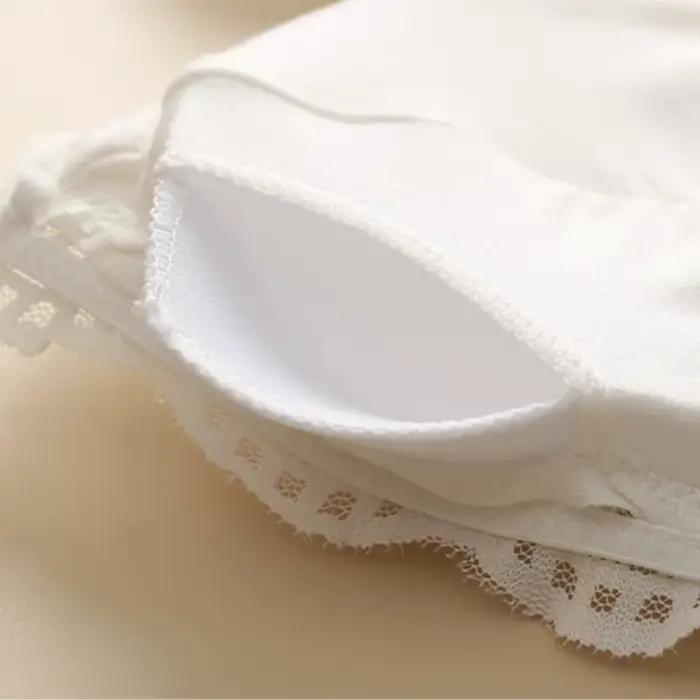 Bralette en dentelle florale à double bretelle et col en V pour femme, bord festonné, soutien-gorge sans armatures, lingerie sexy, fermeture à crochet au dos, intimes quotidiens S-L