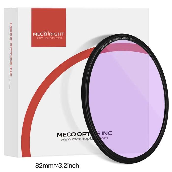 Mecoright – filtre nocturne magnétique, réduction de la pollution lumineuse, ciel étoilé, UV, pour objectif d'appareil photo Canon Sony Nikon Fuji Sigma 67 72 77 82mm