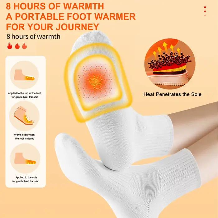 Nouveau 20 paires de chauffe-orteils jusqu'à 8 heures de chaleur résistant au froid chaud auto-chauffant chauffe-pieds jetables chauffe-pieds pour temps froid