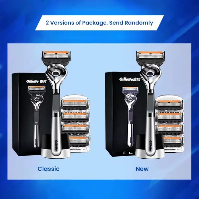 Gillette-Rasoir Fusion5 Profoetal pour Homme, Technologie d'avant Ball, 5 Couches, Bande de Lubrification, Rasoir de Sécurité Manuel