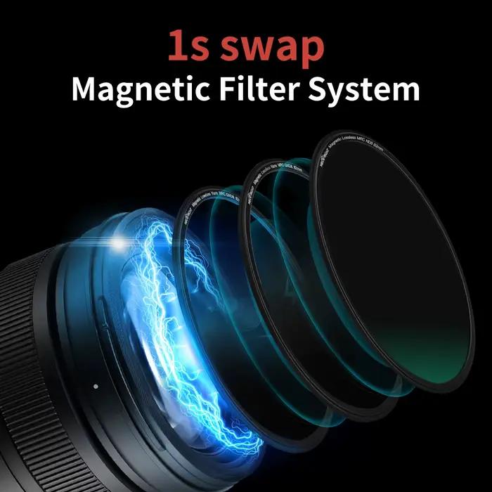 Mecoright – filtre nocturne magnétique, réduction de la pollution lumineuse, ciel étoilé, UV, pour objectif d'appareil photo Canon Sony Nikon Fuji Sigma 67 72 77 82mm