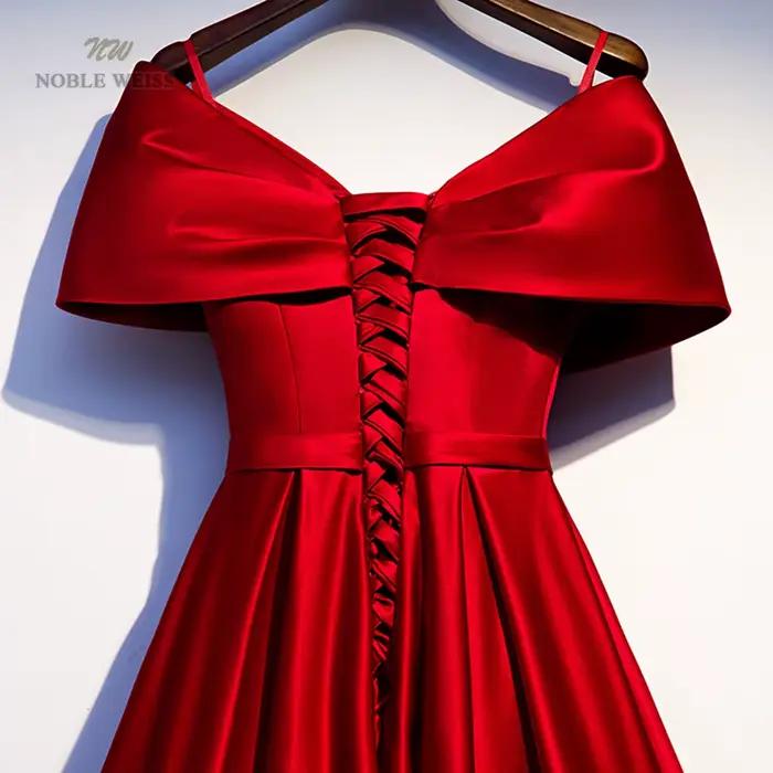 Robe de soirée col en v pour femmes, tenue de soirée trapèze, personnalisée