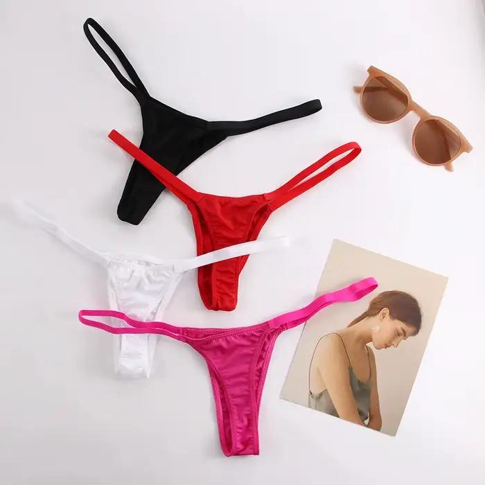 String taille basse pour femme, sous-vêtements sexy, string au lait, costume 03/Wear