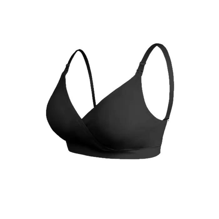 Soutien-gorge d'allaitement sans couture à ouverture frontale pour la grossesse, l'allaitement post-partum et le maintien et le soutien de la silhouette.