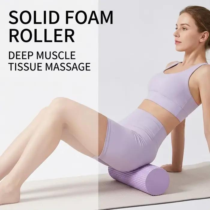 Rouleau de massage en mousse EVA pour le yoga, améliore la circulation corporelle et soulage les tensions musculaires