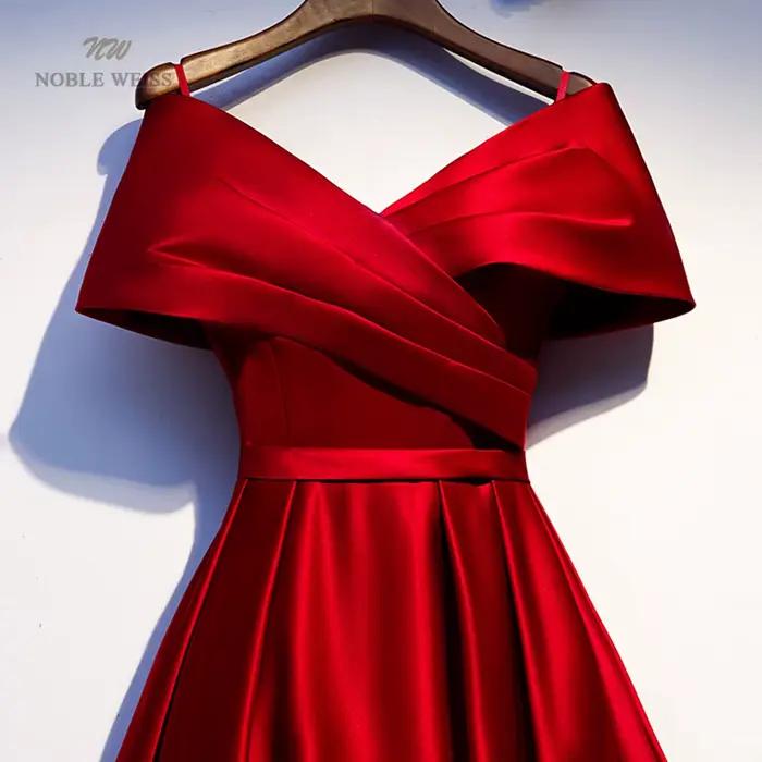 Robe de soirée col en v pour femmes, tenue de soirée trapèze, personnalisée