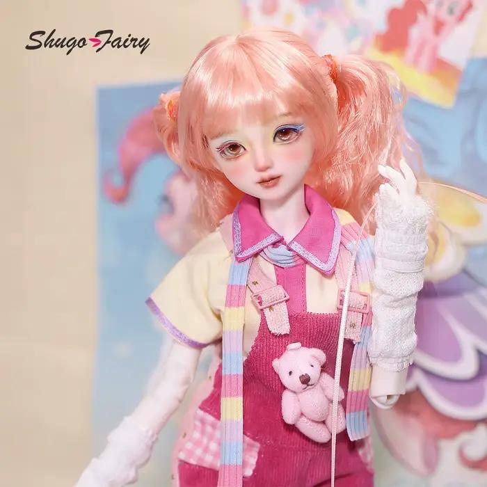 Poupée BJD Candy A 1/4 Bariy Style Dopamine Moderne Anime Fard à paupières irisé Hétérochromatique Jouets articulés Ensemble complet ShugaFairy