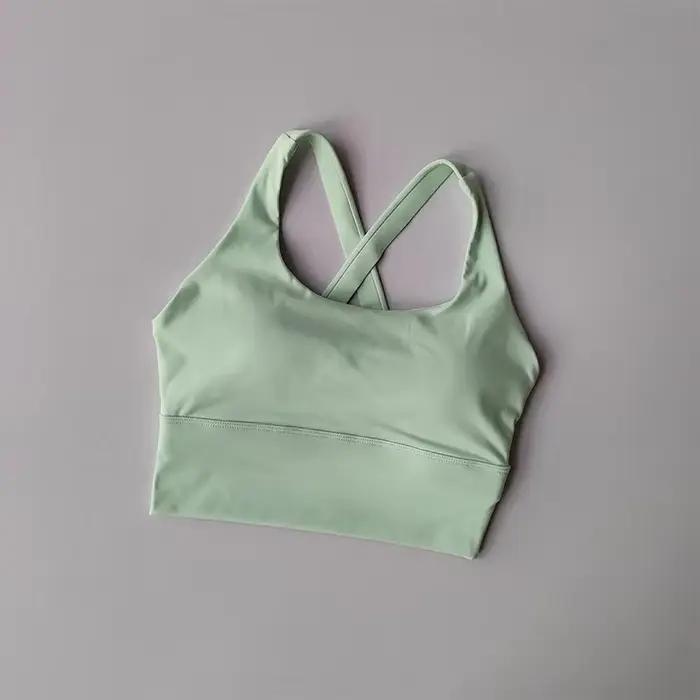 Soutien-gorge de sport tout-en-un, Collection de seins, haute intensité, professionnel, résistant aux chocs, pour course à pied, Yoga, Fitness, tissu d'été