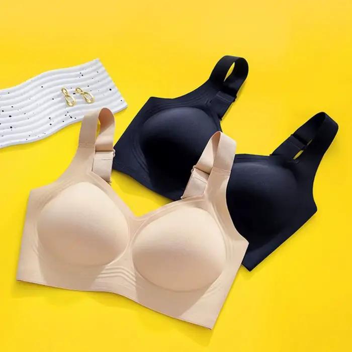 Soutien-gorge sans fil ajustable style débardeur push-up pour femme, lingerie grande taille anti-affaissement, soutien-gorge sans couture pour le yoga