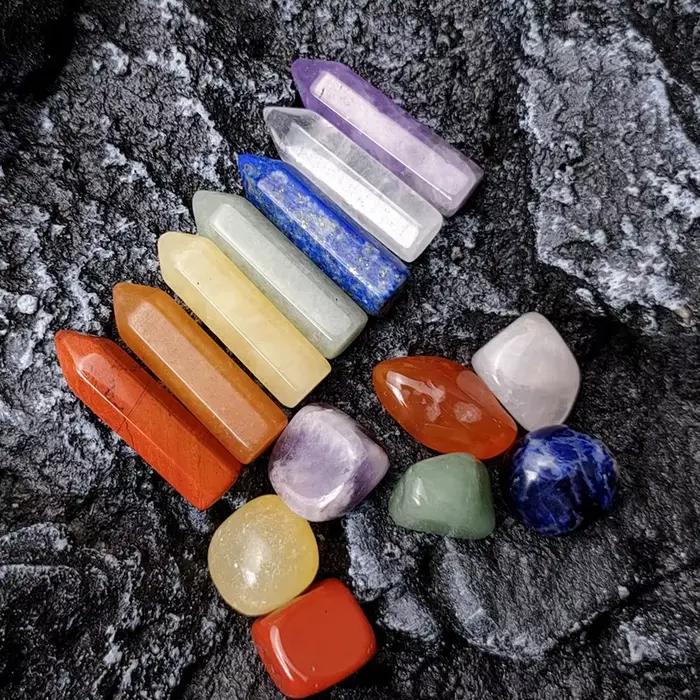 Chakra pierre naturelle cristal pierre précieuse guérison Quartz minéral ornement Reiki pierres précieuses méditation spirituelle décor à la maison artisanat cadeau