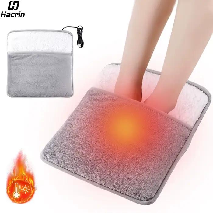 Chauffe-pieds USB chauffe-pieds thermique coussin chauffant doux en peluche couvre-pied chaud chauffage électrique chauffe-pieds pour la maison chambre