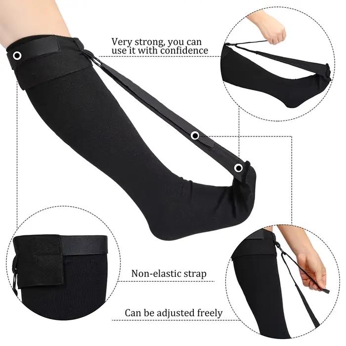 1 ensemble de chaussettes de nuit pour la fasciite plantaire, bas doux, attelle pour le sommeil, soulagement de la douleur au talon