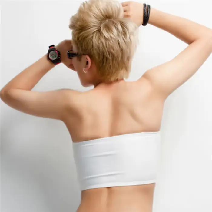 Tomboy-Soutien-Gorge Intime Crop Les Lesbiennes Slim Chest Breast Binder, Précieux Top Undershirt, Boob Tube Top, Banrib Strapless