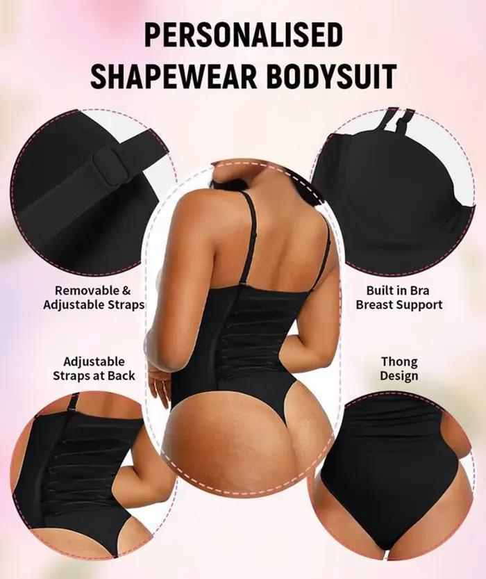 Body gainant intégral de soirée, lingerie sexy avec soutien-gorge à décolleté plongeant et laçage, string, Fajas colombiennes, corset