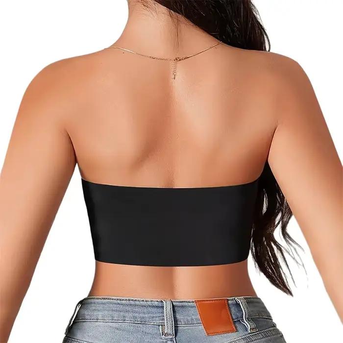 Soutien-gorge sans bretelles, Sexy, sans couture, bouton avant, Anti-éblouissement, rassemblement de la poitrine, beau dos, soutien-gorge sans bretelles, antidérapant