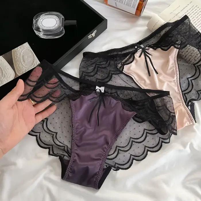 Culotte femme Sexy sous-vêtements en dentelle dames taille basse slips Lingerie Lingerie Sexy pour les femmes