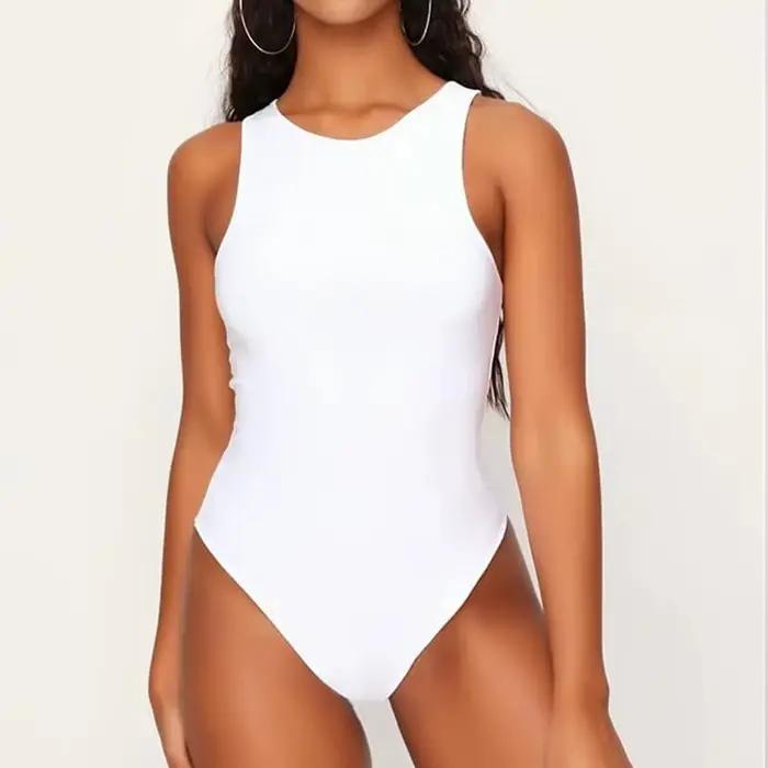 Body de Fitness à épaules dénudées pour femmes, débardeur d'été sans manches, vêtements moulants Sexy, Catsuit Y2k