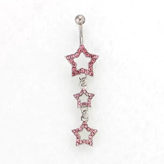Egirl-Piercing de Nombril en Clip Bleu, Anneaux de Nombril, Mignon, Mode Coréenne, Accessoires Sexy, Bijoux de Corps Y2K