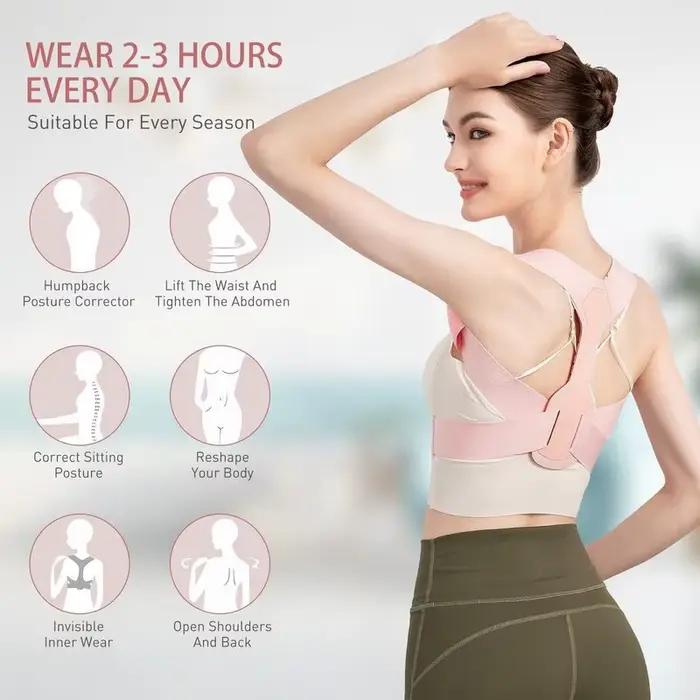 Corset correcteur de Posture, soutien lombaire, ergonomique réglable, Correction de Posture de la colonne vertébrale, respirant et confortable