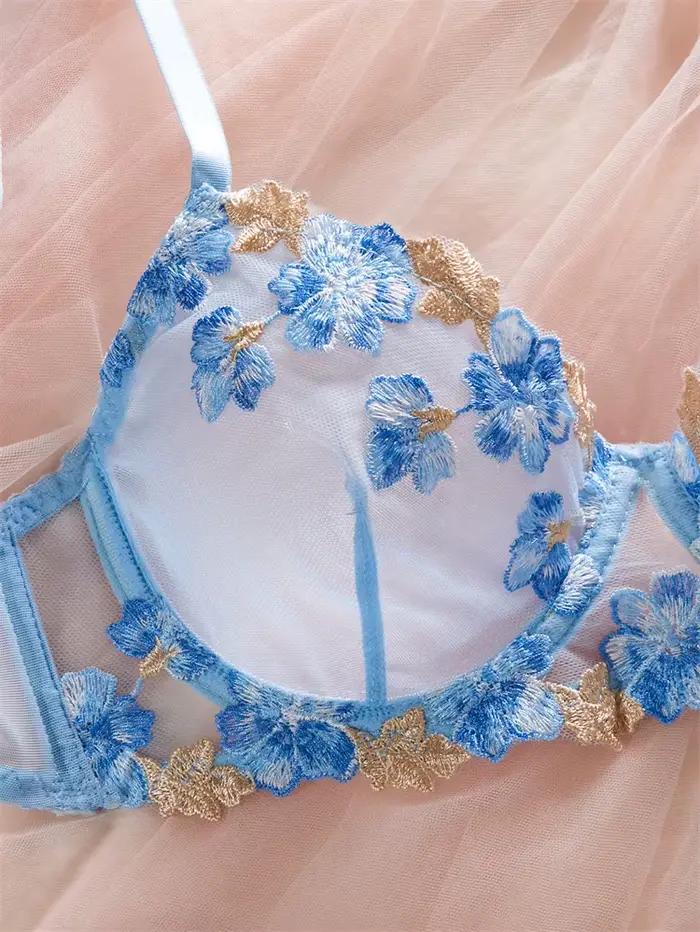 Lingerie Audacieuse pour Femmes, Sous-vêtements Sexy et Élégants, Ensembles de Soutien-gorge Magnifiques, Lingerie en Dentelle Douce, Sous-vêtements Féminins Ultra Fins
