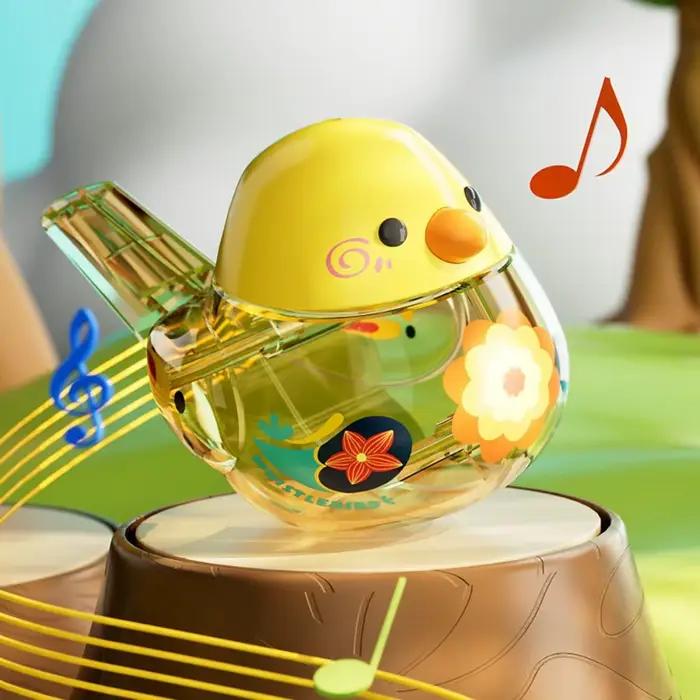 Sifflet d'oiseau aquatique à eau, pour l'entraînement de la prononciation, avec corde de suspension, sifflets musicaux aquatiques, son doux, développe les muscles buccaux
