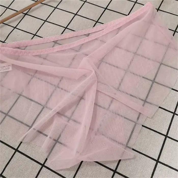 Culottes en maille souple pour femmes, 3 pièces, Lingerie érotique Sexy, slips transparents, sous-vêtements féminins