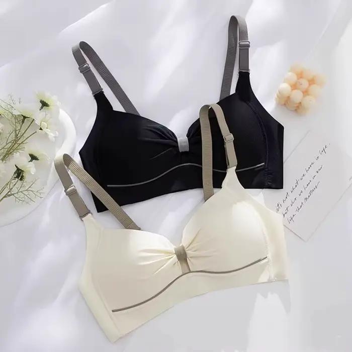 Soutien-gorge fin sans armatures, soutien-gorge push-up confortable, soutien-gorge simple, respirant et confortable, nouveau