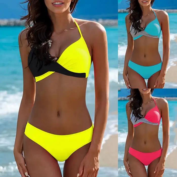 Maillot de bain brésilien sexy pour femmes, bikini push up, ensemble deux pièces, 2021