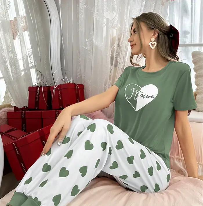 Dámské pyžamo Letní noční košile Sada pyžam pro ženy Sady