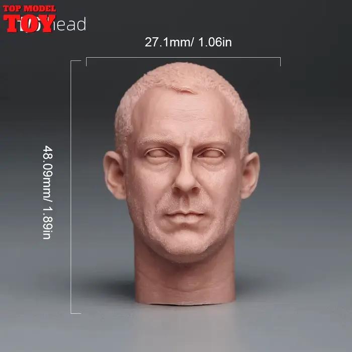 Sculpture de tête non peinte, Henry Cavill Mark Wahlberg Hugh Jackman, adaptée à une figurine de soldat masculin et féminin de 12 pouces, poupées corporelles, en Stock, 1/6