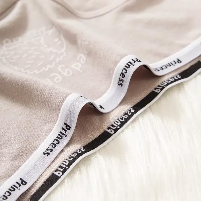 IEUHIA – culottes en coton pour femmes, sous-vêtements à taille moyenne, doux et respirants, slips de dessin animé pour femmes, sous-vêtements féminins, 5 pièces