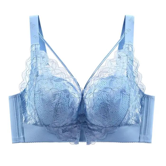 Soutien-gorge push up sans armature en acier pour femme, haut de soutien, sous-vêtement affaissement, grande taille 36-52, 120E