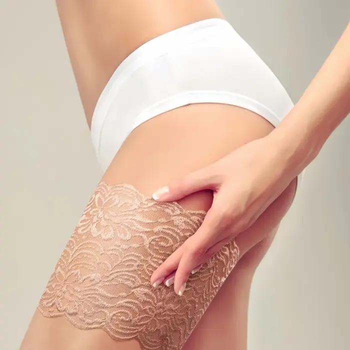 Bandes de cuisses anti-irritations, sexy, en dentelle, deux bandes de silicone anti-aldes, intérieur des cuisses, livraison directe