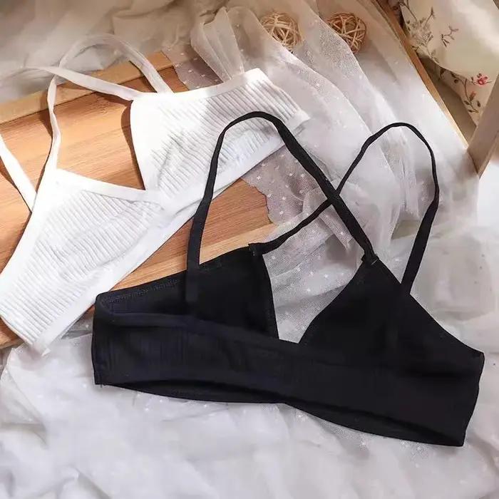 Soutien-gorge en V profond sans couture pour femmes, Triangle Sexy, Bralette fine, dos, sous-vêtements plongeants, bustier tubulaire, Lingerie respirante
