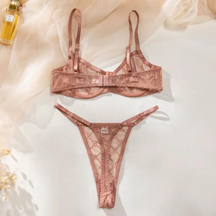 Ensemble soutien-gorge Push Up et slip à bretelles fines noires, sous-vêtements pour femmes, Lingerie Sexy, Bralette avec culotte
