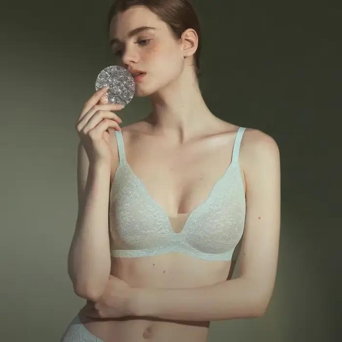SUJIIN-Soutien-gorge push-up en dentelle sans couture pour femme, lingerie sexy, bralette confortable, soutiens-gorge de haute qualité