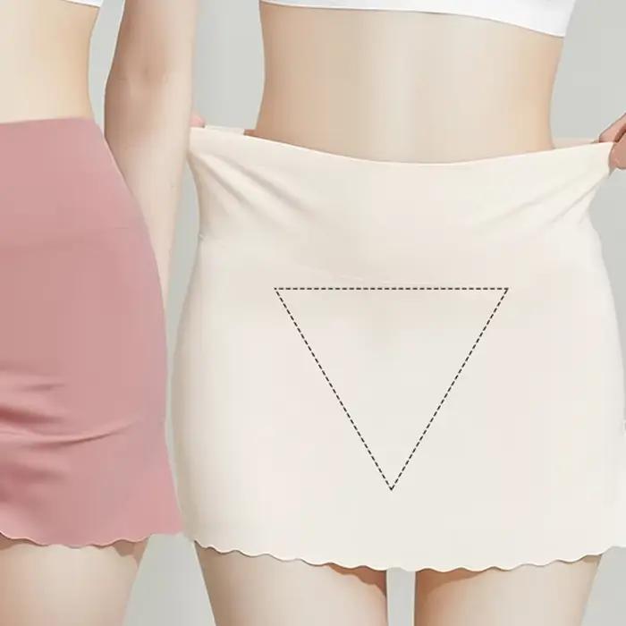 Culotte Anti-Frottement pour Sous-Robe pour Femme, Sous-Vêtement Sans Couture, Amincissant, de Sécurité