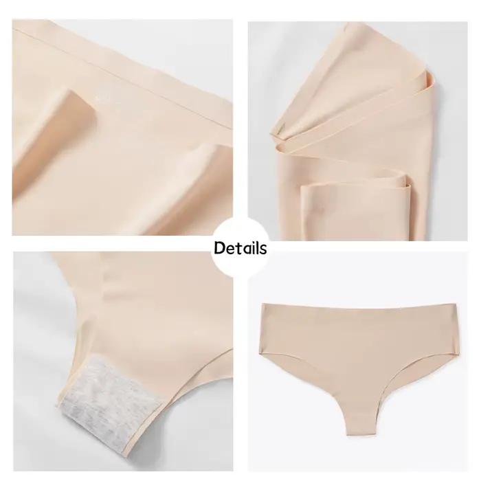 BZEL-Culotte sans couture pour femme, sous-vêtement féminin, lingerie solide, grande taille, média