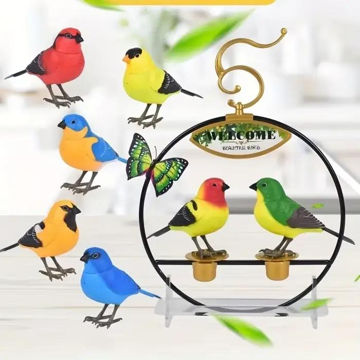 Jouets d'oiseaux électroniques de Simulation pour enfants, jouet d'oiseau chantant électrique, jouet d'oiseau interactif mignon avec contrôle du mouvement et du son