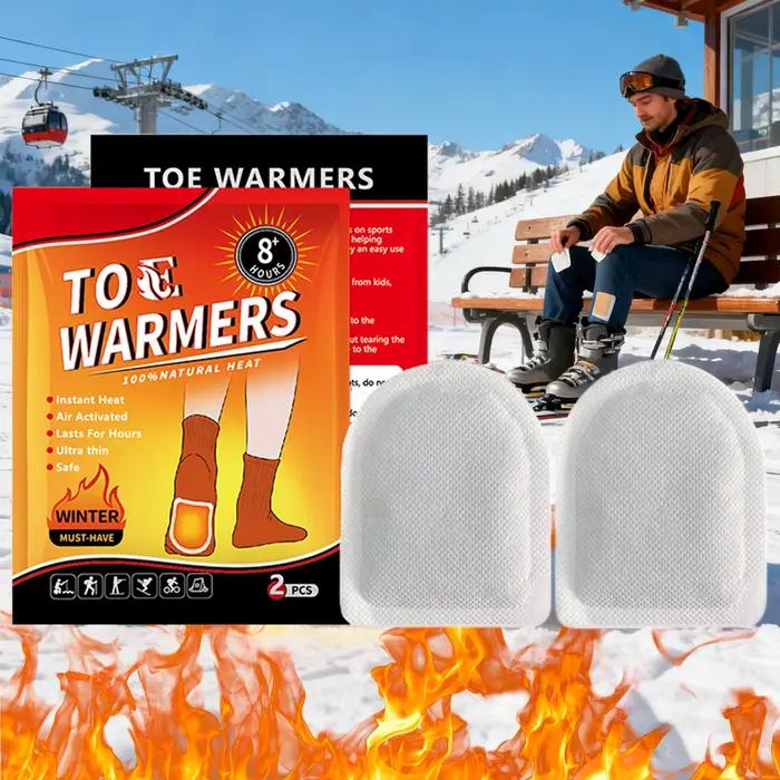 Nouveau 20 paires de chauffe-orteils jusqu'à 8 heures de chaleur résistant au froid chaud auto-chauffant chauffe-pieds jetables chauffe-pieds pour temps froid